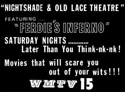 Ferdie's Inferno Ad 12 December 1964